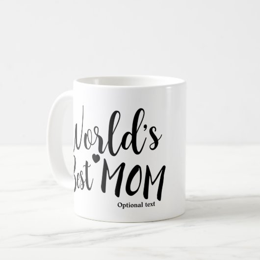 'S WERELDS BESTE MAMA Verjaardag Gepersonaliseerde Koffiemok (Voorkant links)