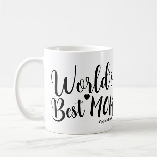 'S WERELDS BESTE MAMA Verjaardag Gepersonaliseerde Koffiemok (Links)