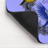 'S Werelds Beste Mama Vogels Bloemenkrans Mousepad Muismat (Hoek)