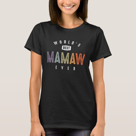 's Werelds beste mamma ooit - oma mama T-shirt (Voorkant)