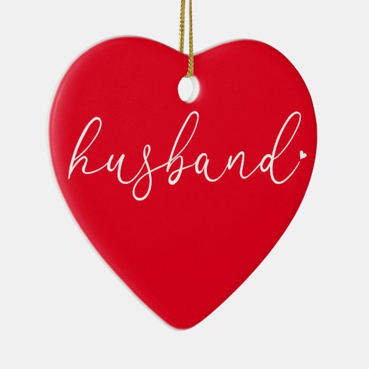 's Werelds beste man-definitiescript Red Keramisch Ornament (Rechts)