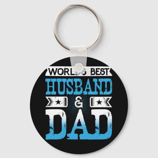 's Werelds beste man- en pap-Vaderdag Sleutelhanger (Voorkant)