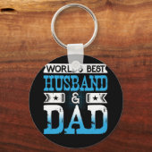 's Werelds beste man- en pap-Vaderdag Sleutelhanger (Voorkant)