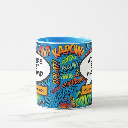 'S Werelds Beste Man Fun Gepersonaliseerde Naam Mok (Midden)