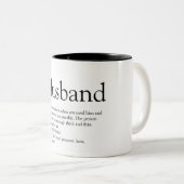 's Werelds beste man-vrouw-definitie Modern Fun Tweekleurige Koffiemok (Voorkant rechts)