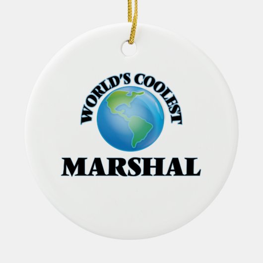 's Werelds beste Marshal Keramisch Ornament (Voorkant)