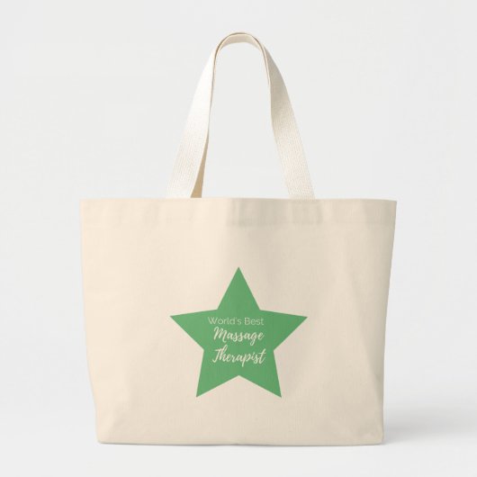 's Werelds beste massagetherapeut Grote Tote Bag (Voorkant)