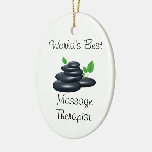 's Werelds beste massagetherapeut Keramisch Ornament (Links)