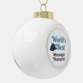 's Werelds beste massagetherapeut Keramische Bal Ornament (Links)