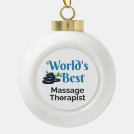 's Werelds beste massagetherapeut Keramische Bal Ornament
