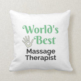 's Werelds beste massagetherapeut Kussen