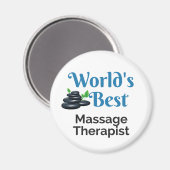 's Werelds beste massagetherapeut Magneet (Voorkant / Achterkant)