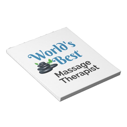 's Werelds beste massagetherapeut Notitieblok (Schuin)