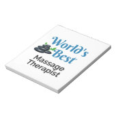 's Werelds beste massagetherapeut Notitieblok (Linkerzijde)