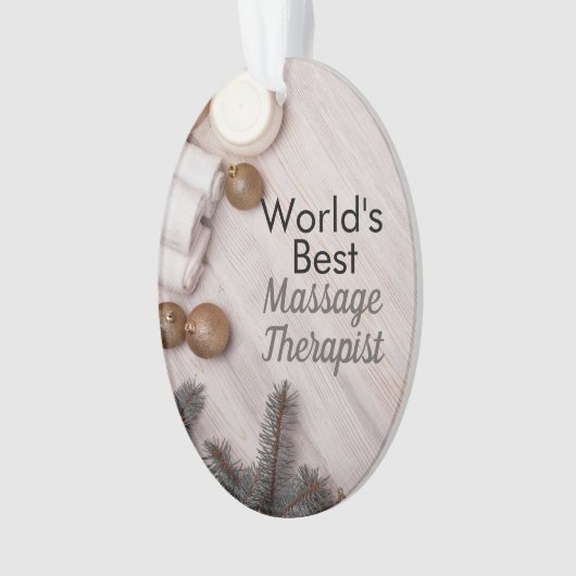 's Werelds beste massagetherapeut Ornament (voorkant)