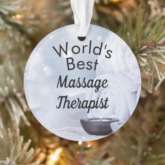 's Werelds beste massagetherapeut Ornament (Boom)