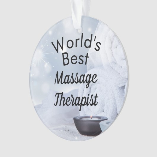 's Werelds beste massagetherapeut Ornament (voorkant)