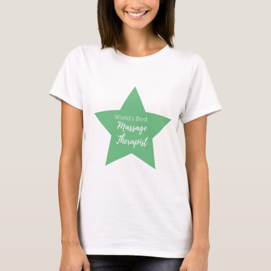 's Werelds beste massagetherapeut T-shirt (Voorkant)
