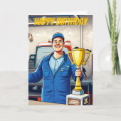 's Werelds beste mechanische verjaardag Kaart (Voorkant)