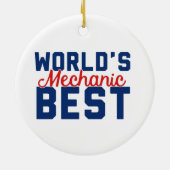's Werelds beste mechanisme Keramisch Ornament (Achterkant)