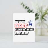 's Werelds beste medisch specialist in verpleegkun Briefkaart (Staand voorkant)