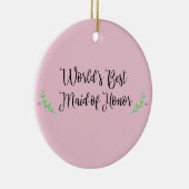 's Werelds beste meisje van eer Keramisch Ornament (Rechts)