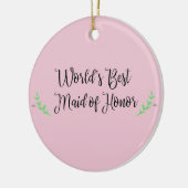 's Werelds beste meisje van eer Keramisch Ornament (Links)