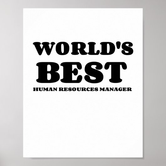 'S WERELDS BESTE MENSENBRONNEN MANAGER POSTER (Voorkant)