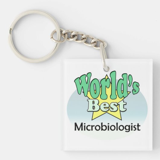 's Werelds beste microbioloog Sleutelhanger (voorkant)