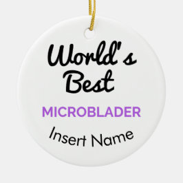 's Werelds beste microblader Keramisch Ornament