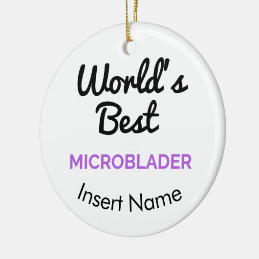 's Werelds beste microblader Keramisch Ornament (Links)