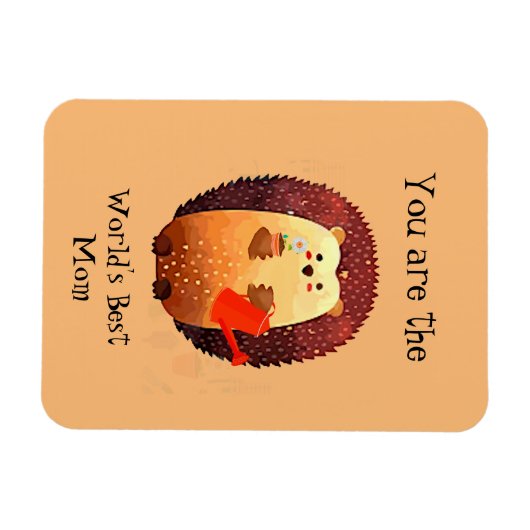 's Werelds beste moeder citaat van egelgardening Magneet (Horizontaal)