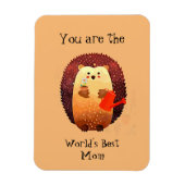 's Werelds beste moeder citaat van egelgardening Magneet (Verticaal)