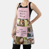 'S Werelds beste moeder fotocollage roze Schort (Insitu)