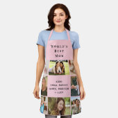'S Werelds beste moeder fotocollage roze Schort (Gedragen)