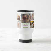 's Werelds Beste Moeder Instagram Fotocollage Naam Reisbeker (Center)