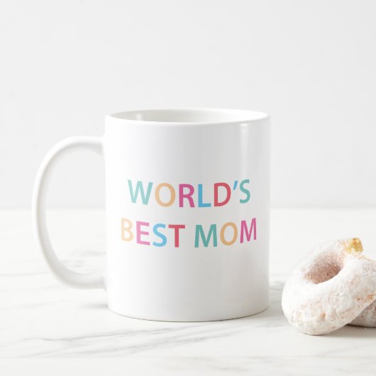 'S Werelds Beste Moeder Kleurrijke Mok (Met donut)