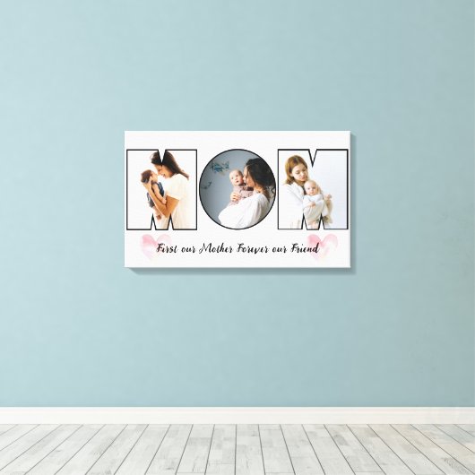 's Werelds beste moeder ooit Canvas Afdruk (Insitu (Houten vloer))