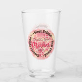 's Werelds Beste Moeder Ooit Eerste Vriend Beste V Glas (Voorkant)