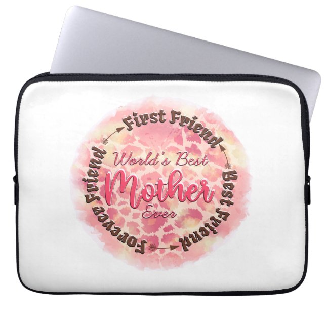 's Werelds Beste Moeder Ooit Eerste Vriend Beste V Laptop Sleeve (Voorkant)