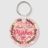 's Werelds Beste Moeder Ooit Eerste Vriend Beste V Sleutelhanger (Achterkant)