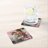 'S WERELDS BESTE MOEDER OOIT Foto Bloemen Aangepas Kartonnen Onderzetters (Insitu)