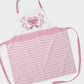 's Werelds beste moeder roze bloemen Moederdag Schort