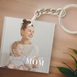 's Werelds beste moeder sinds 20XX moderne foto Sleutelhanger<br><div class="desc">Dit eenvoudige en moderne ontwerp is samengesteld uit sans serif en playful krommende typografie en voegt een douanefoto toe.</div>