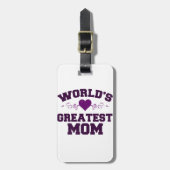 's Werelds beste moeder T-Shirt Bagagelabel (Voorkant verticaal)