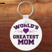 's Werelds beste moeder T-Shirt Sleutelhanger (Voorkant)