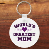 's Werelds beste moeder T-Shirt Sleutelhanger (Voorkant)