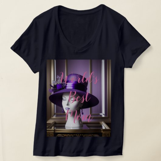 's Werelds Beste Moeder Vrouwen Basic V-hals T-shi T-shirt (Laagn)