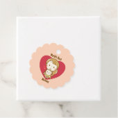 's Werelds beste Moederdag Kawaii-Cartoon Bedankjes Labels (In situ)