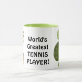 's Werelds beste mok met tennis Player (Midden)